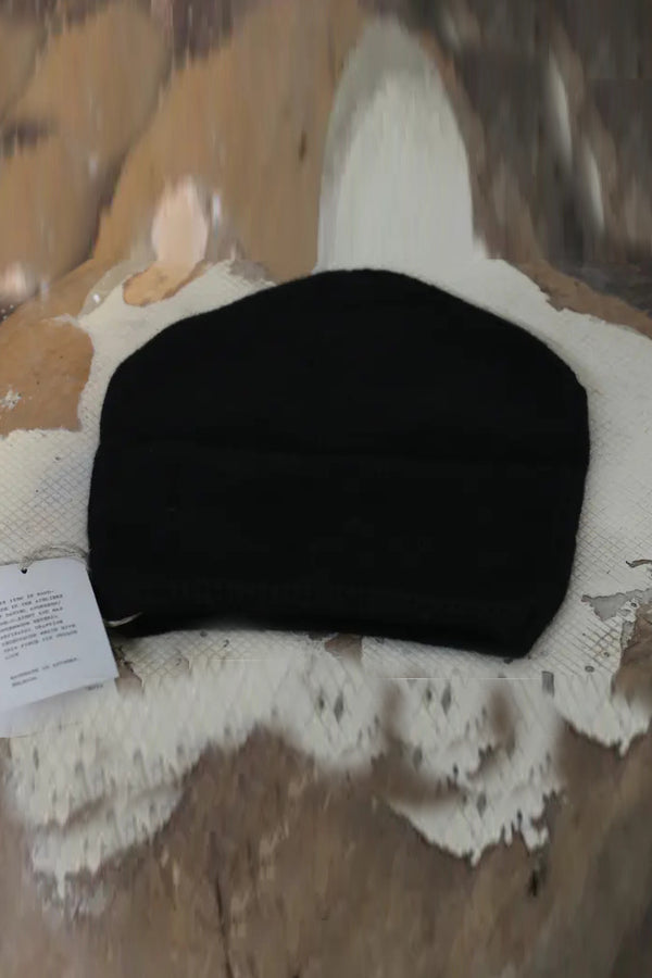 Daniel Andresen beanie CANASTERO (8 virgin wool black) (PDA100)